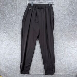 SportHill Women's Medium Black Athletic Pants Zip Pockets Ankle Zippers Stretch